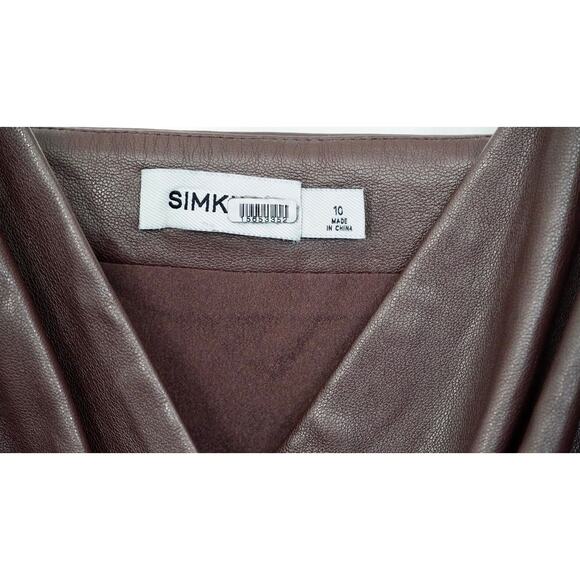 SIMKHAI Brown Carkee Fringe Dress Sz 10 - Picture 5 of 6